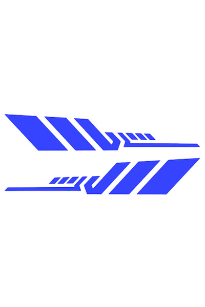 Oracal Set 2 stickere decorative, laterale auto, 40cm, albastru