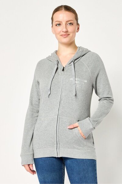 Napapijri Women Regular Fit Long Sleeve Brand Logo Hoodie, Heather Grey