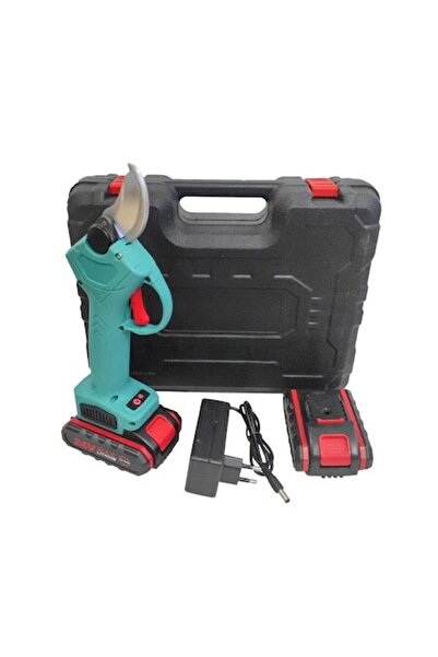 UNİBOX Electric Scissors, 24V Power, Steel Blade, 2 Batteries Included, Acces...