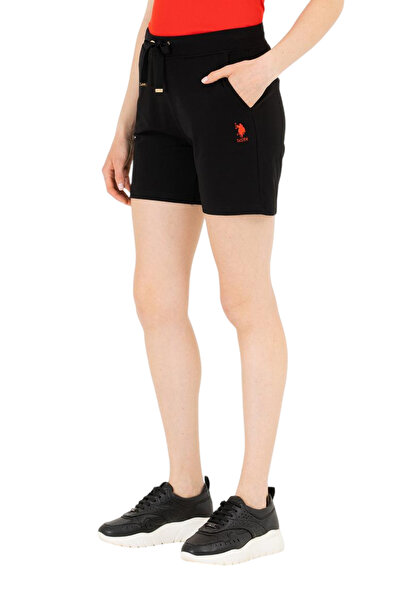 U.S. Polo Assn. Women's Black Knitted Shorts