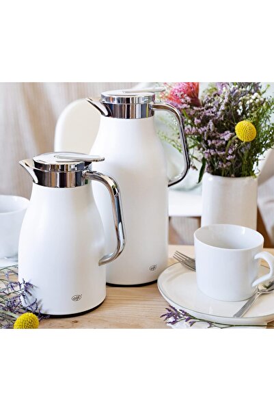 ALFİ Skyline Thermal Flask - Stainless Steel, Glass Lining, 1.5 L (Coconut White)