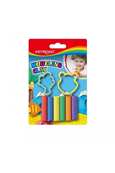 KEYROAD lut de modelat KR971342, 50 g, + 2 matrițe, 6 culori