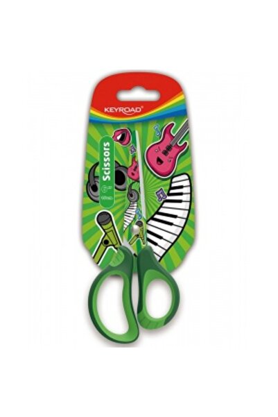 KEYROAD Scissors KR971675, 15.0 cm, various designs, blister