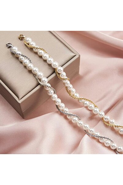 delis Bratara din argint 925 pentru dama, JW1713, model perlute , placata cu rodiu