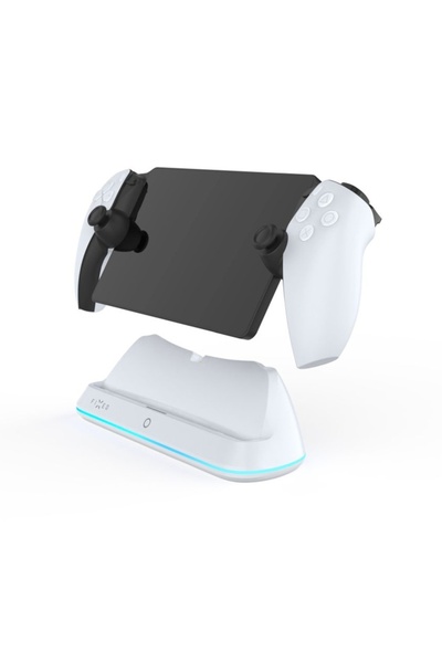 FIXED Charging Dock, PlayStation Portal Compatible, USB-C Magnetic Adapter, LED Indicator, White