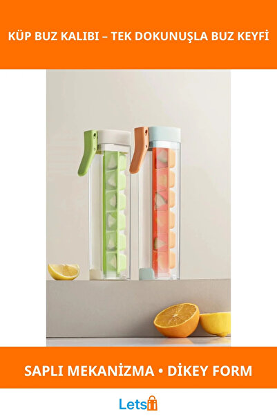 Letsii قالب ثلج عملي ومريح للضغط، تحضير سريع للثلج