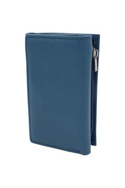 HASSION - Women's genuine leather wallet R031 Blue