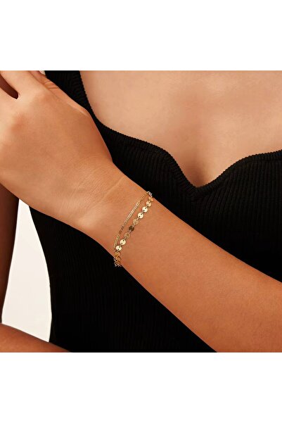 delis Bratara din argint 925 pentru dama, JW1759, model dublu, placata cu rodiu