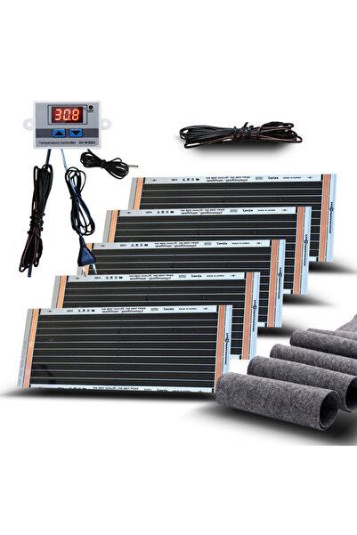 MULTİ SAN MULTİSANAYİ 25x50 cm Karbon Isıtıcı Film Termostatlı ve Keçeli Seçe...