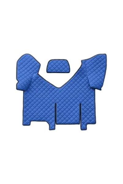 DELUXETUNING Truck mat set, faux leather compatible with Iveco Stralis 2012-2019, HI-WAY AUTOMATIC, with fridge,