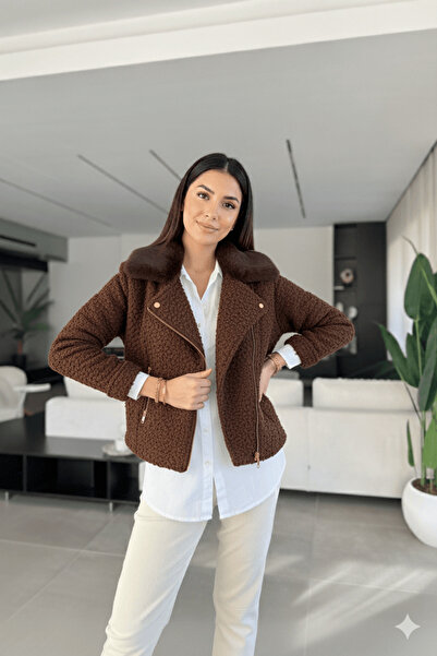 cemo KÜRKLÜ FERMUAR ÇEPLİ CEKET