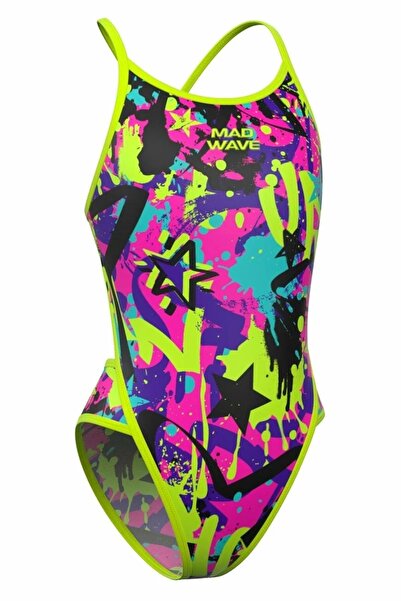 Mad Wave Kız Çocuk Mayosu Diana - Renkli - XXL/14-15 YAŞ