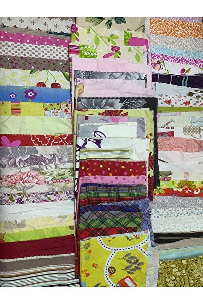 Yiğit Kumaş 100 قطعة من أقمشة الباتشورك المزخرفة، مقاس 30×40 سم