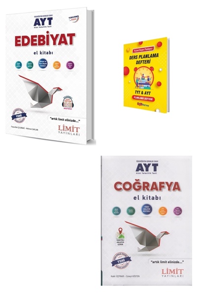 Limit Yayınları Limit AYT Edebiyat ve Coğrafya El Kitabı + Planlama Defteri
