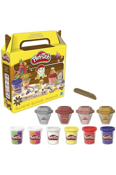 Playdoh Blocks Set Play-Doh Comori de Pirat, 12 culori, Multicolor