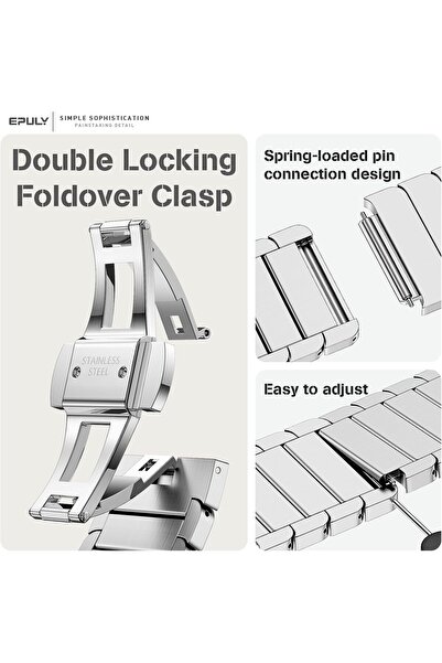 HYX Stainless Steel Milanese Band for Apple Watch (42-49mm)