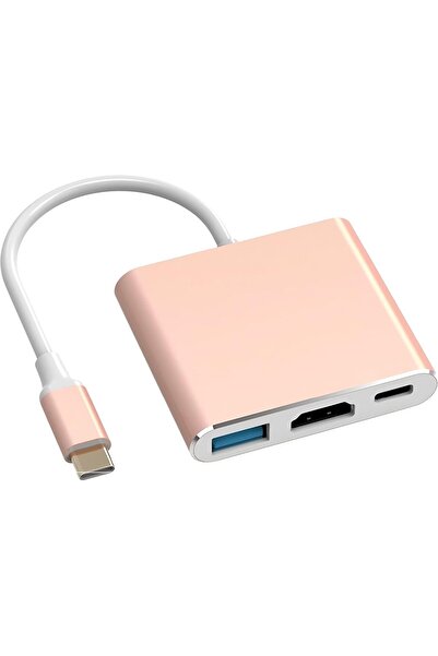 Generic Disenkelubo USB-C to HDMI 4K Multiport AV Adapter for MacBook/iPad with USB 3.0 & Charging Port