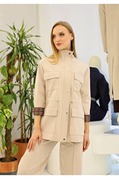 Womengrom Hayal Tiffany Plaid Lined Trench Coat