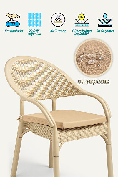 Go Veform Pernă pentru scaun impermeabilă, cu fermoar, cu șireturi, 22 dns, burete 6LI