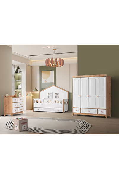 Cozibo Aymini Mosso 4 Kapılı Bebek Odası Takımı