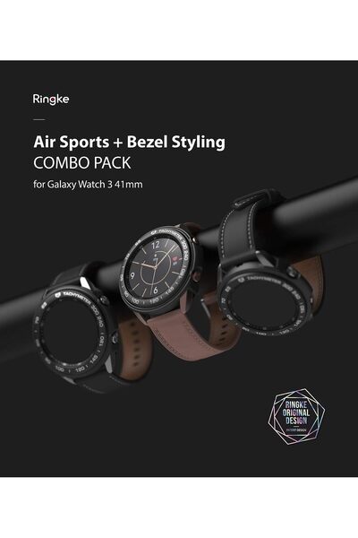 Ringke Air Sports + Bezel Styling Combo Case for Galaxy Watch 3 41mm - Black