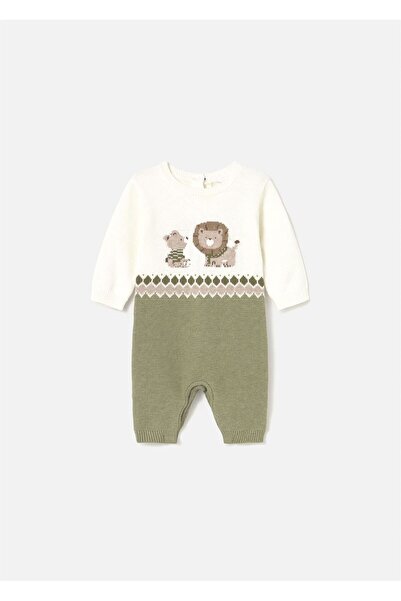 MAYORAL Baby Boy Knitted Jumpsuit Green 2611