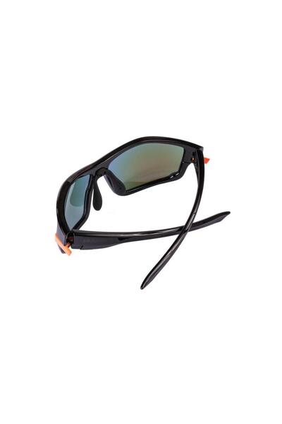 Pegas Sport Sunglasses, Black/Orange