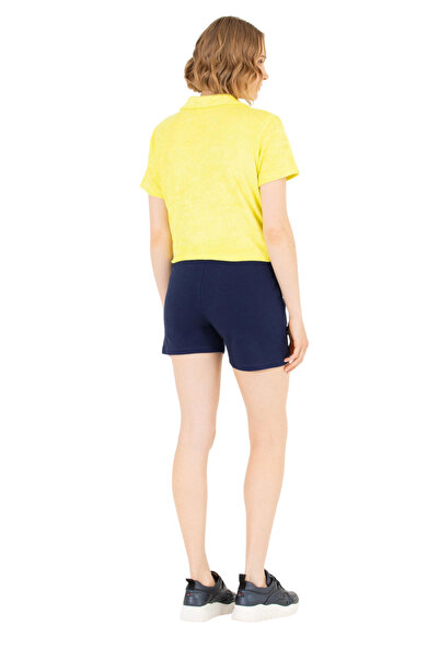 U.S. Polo Assn. Women's Navy Blue Knitted Shorts