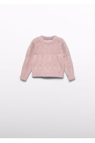 Abel & Lula Mayoral Abel&Lula Baby Girl Lace-Like Knit Knitted Sweater