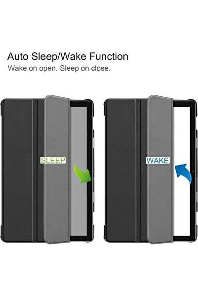 Kepuch جراب كاستر لجهاز هواوي ميديا باد M6 10.8 (2019) - غطاء صلب من جلد البولي يوريثان فائق النحافة - أسود