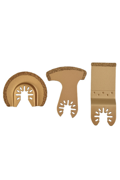 Choice 3pcs Carbide Oscillating Multi Tool Renovator Saw Set Ceramic Tile Grout Removing Tools Oscillati...
