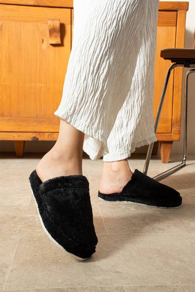 SWORD Γυναικείες παντόφλες Silent Sole από μαλλί κουνελιού Παντόφλες εσωτερικού χώρου για το σπίτι