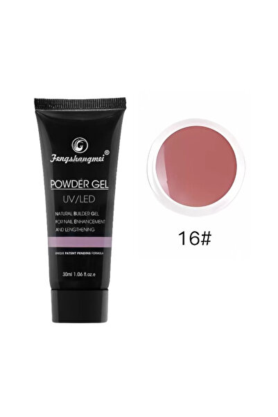 FSM Polygel for nail construction, 30ml, UV/LED Gel for modeling and extension-16 Macaron