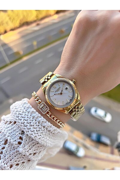 Lee Cooper Women's Wristwatch with Steel Strap 3 Atm Water Resistant 2 Years Warranty Bc.08210.120