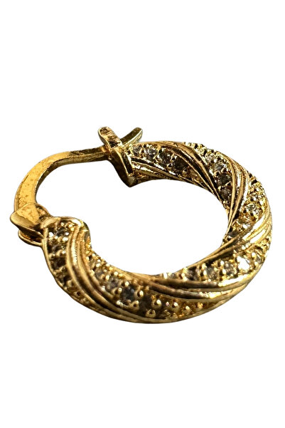 Uretti أقراط دائرية من الفولاذ الحجري الملتوى طراز IREM 3914