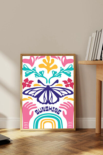 Dekorsiahome Τραπέζι σαλονιού κουζίνας με ξύλινο πλαίσιο μονοκόμματο TK1638