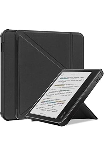 Kepuch غطاء جلدي صلب فائق النحافة من البولي يوريثين لجهاز Kobo Libra Color (2...