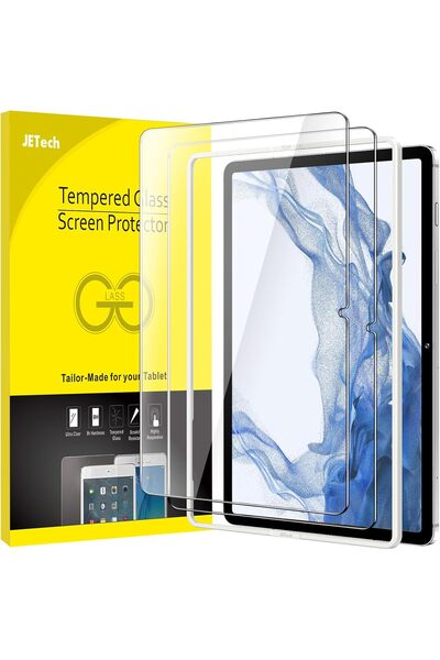 JETech واقي شاشة مع إطار لجهاز Samsung Galaxy Tab S8+ / S7 FE / S7+ مقاس 12.4...