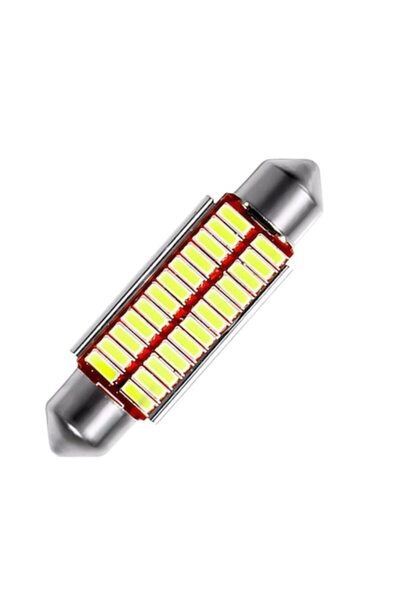 FITUNIVERSAL Set de 2 becuri LED EURS C5W 41mm 6000K CANBUS Alb