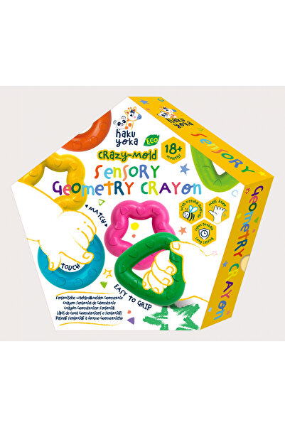 AVENİR Комплект от 6 восъчни пастели Crazy-Mold с геометрични форми - Haku Yoka