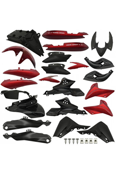 Genel Markalar Kaporta Seti Kırmızı Mondıal Drıft 125 L (Komple)