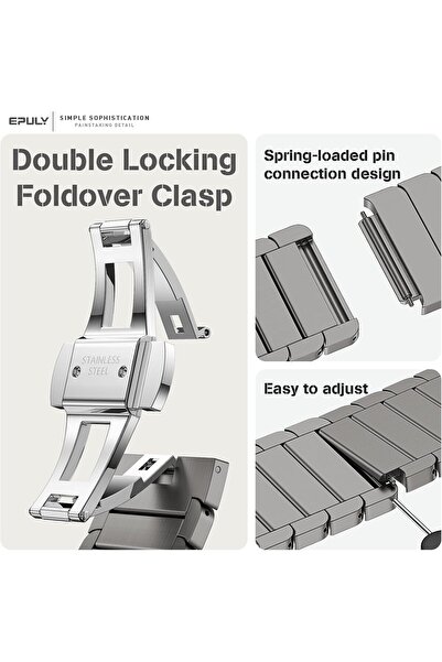 HYX Stainless Steel Milanese Band for Apple Watch (42-49mm)