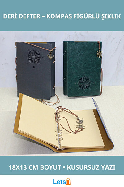 Letsii دفتر ملاحظات بغلاف جلدي أنيق موديل 18