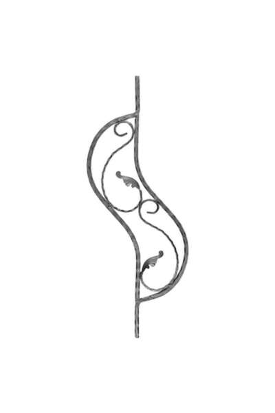 METALDESIGN Panou decorativ din fier forjat 800x340mm PN001 embosat 12x12mm