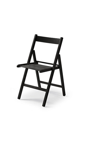 QMOBILI Scaun pliant LIBRO, negru - lemn de fag colorat