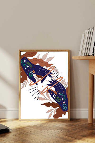 Dekorsiahome Τραπέζι σαλονιού κουζίνας με ξύλινο πλαίσιο μονοκόμματο TK1643