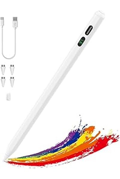 Generic Visonixs Rapid-Charge Universal Capacitive Stylus Pen for iPad/iPhone/Samsung/Android Tablets - Whit