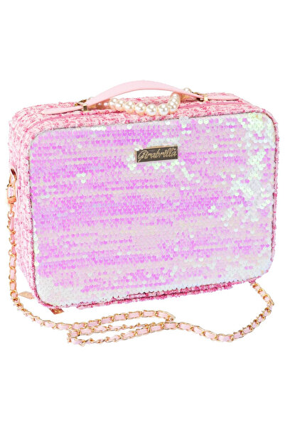 Girabrilla Large makeup bag with reversible sequins,