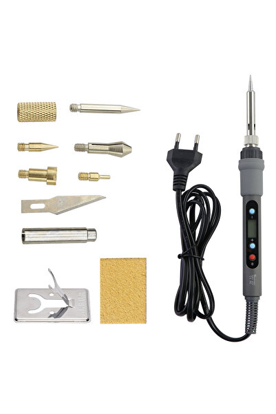 Choice1 220V EU Plug 7 in 1 Wood Embossing Burning Carving Pyrography Pen Kit...