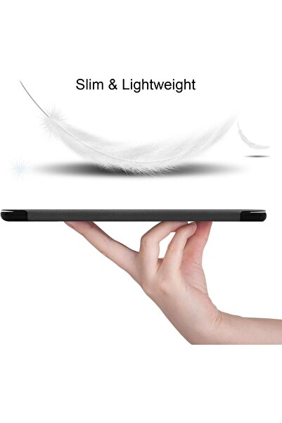 Kepuch Ultra Slim PU Leather Hard Case for Samsung Galaxy Tab S6 10.5 (SM-T860/SM-T865) - Black